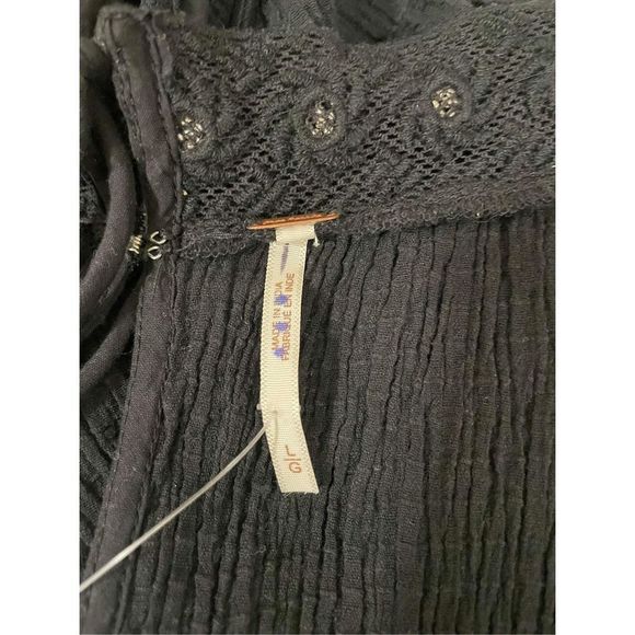 Free People Metal Coin Embellished Top Size L - Picture 8 of 8